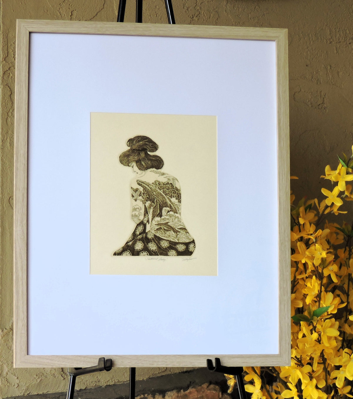 "Tattooed Lady" Giclée Print from Etching