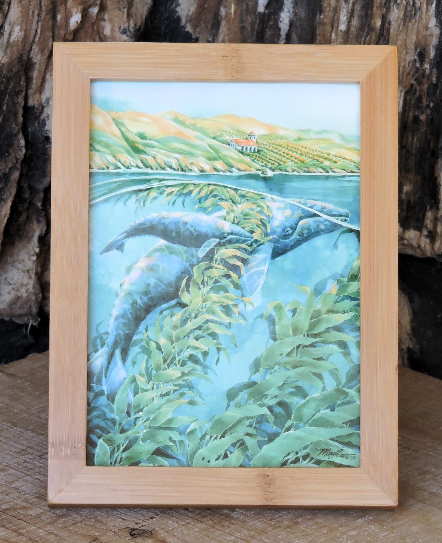 "Crusing the Coast" Framed, Giclée Mini Print