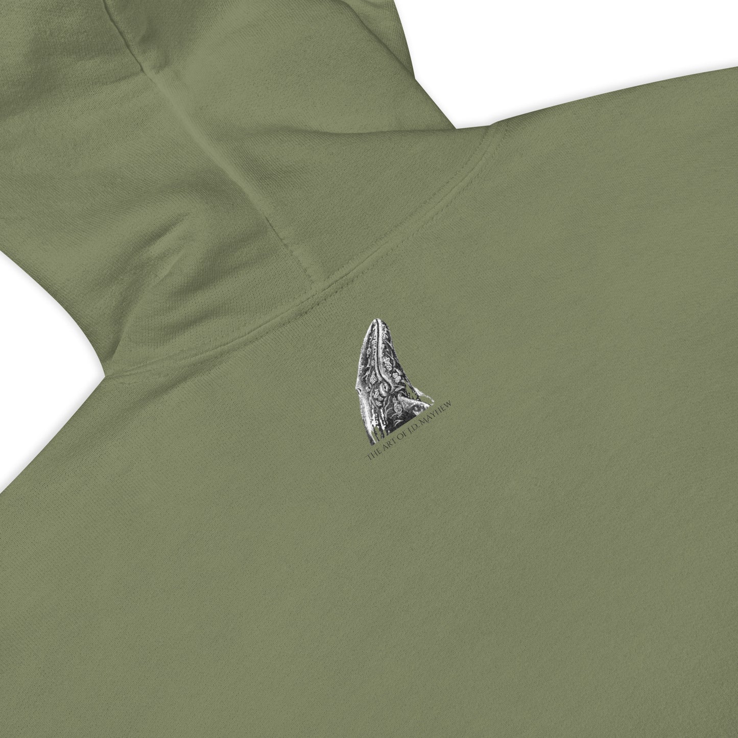 "Tattooed Lady" Heavy Blend Hoodie, Unisex, Military Green