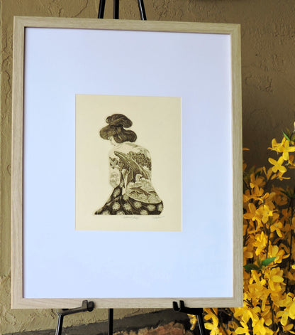 "Tattooed Lady" Giclée Print from Etching
