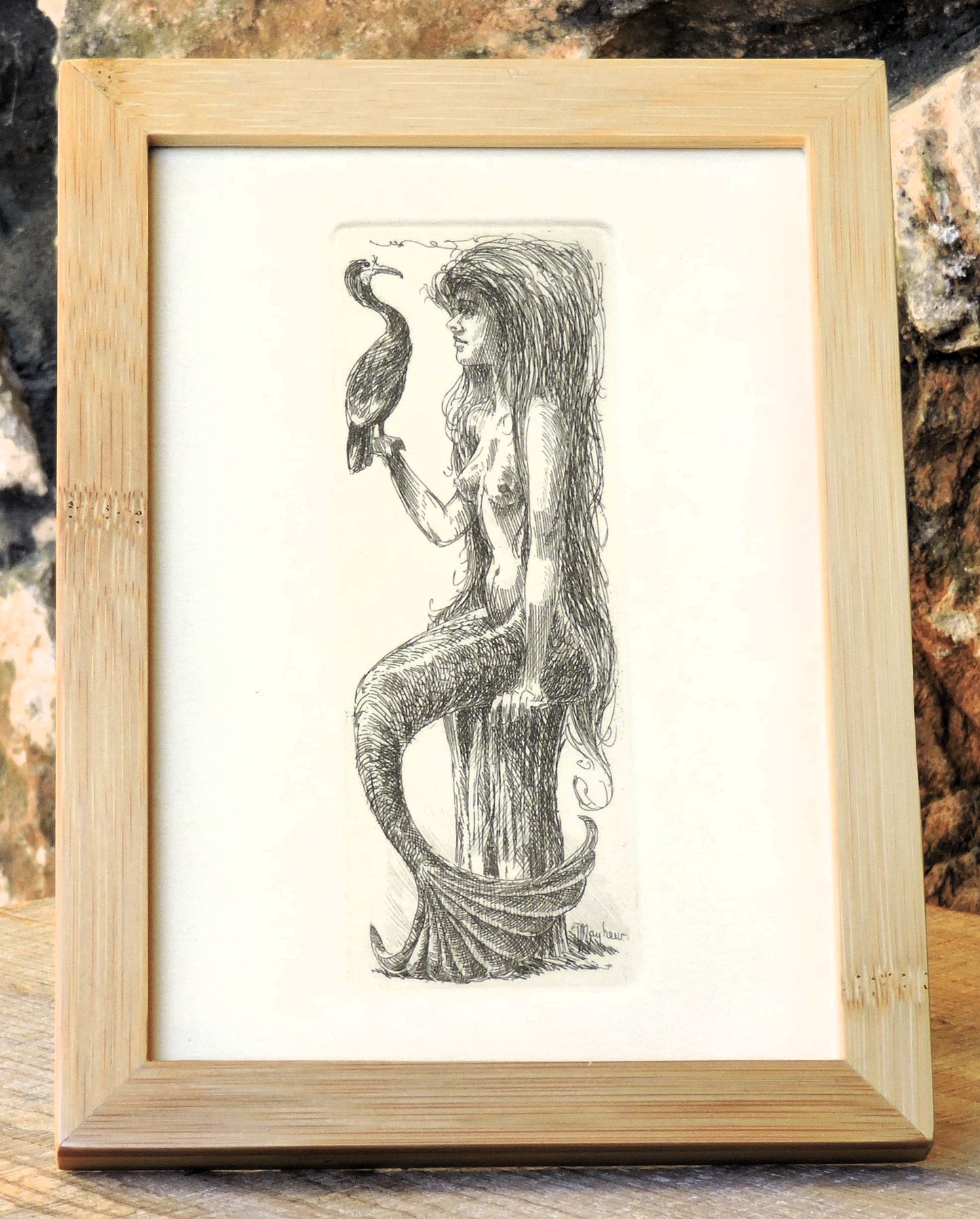 "One in the Hand" Framed, Giclée Mini Print