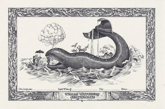 Whale Watcher's Certificate