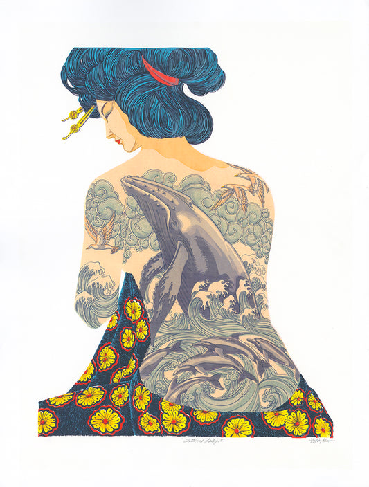 "Tattooed Lady II" Fine Art Poster