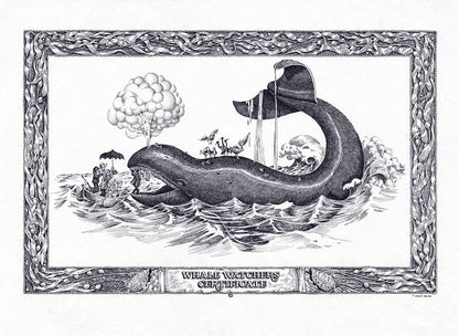 "Whale Watcher's Certificate"