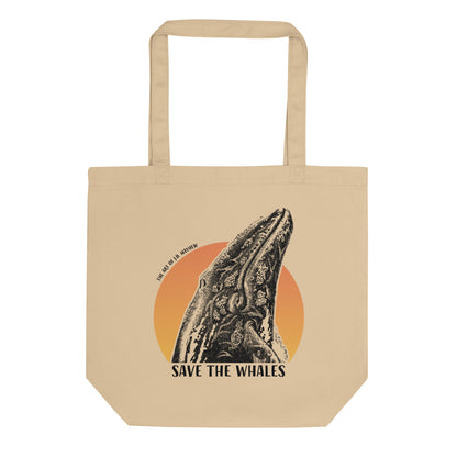 "Save The Whales" Eco Tote Bag