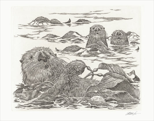 "Otters" Giclée Print