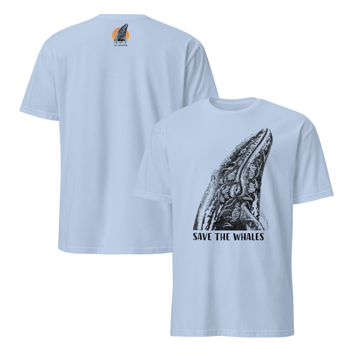 "Save The Whales" Short Sleeved T-Shirt, 7 Colors