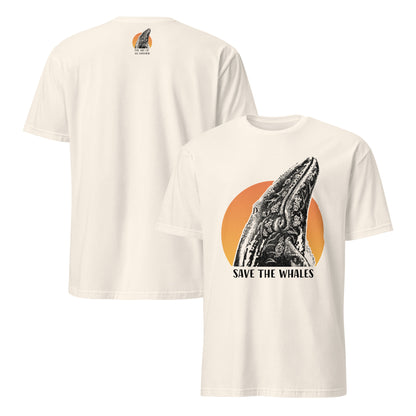 "Save The Whales" Sunset Short Sleeved T-Shirt, 3 colors