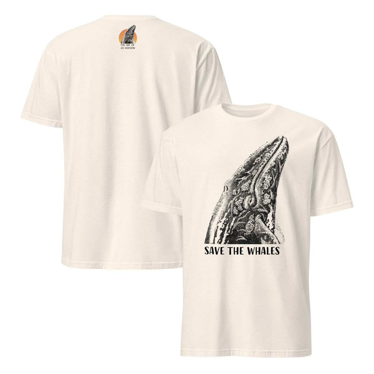 "Save The Whales" Short Sleeved T-Shirt, 7 Colors