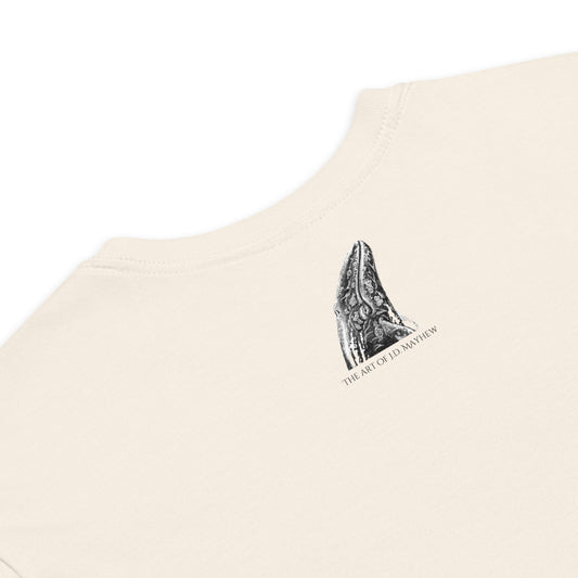 "Save The Whales" Sunset Short Sleeved T-Shirt, Natural