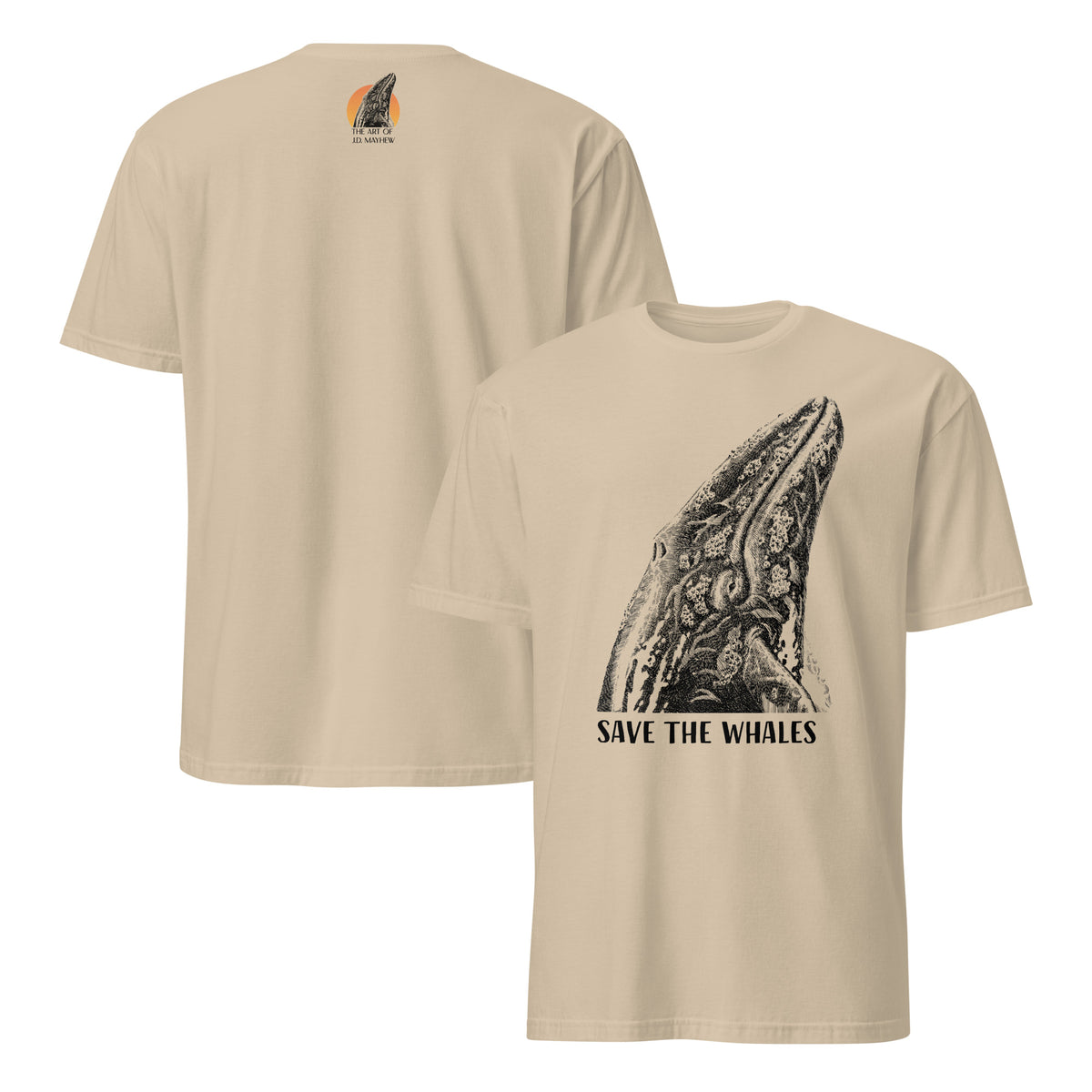 "Save The Whales" Short Sleeved T-Shirt, 7 Colors