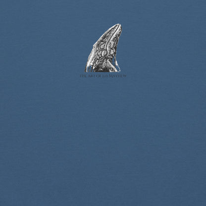 "Tattooed Lady" Crew Neck Sweatshirt, Unisex, Indigo Blue