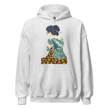 "Tattooed Lady" Heavy Blend Hoodie, Unisex, 8 Colors