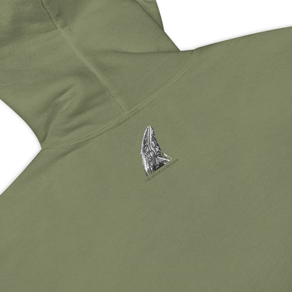 "Tattooed Lady" Heavy Blend Hoodie, Unisex, Military Green