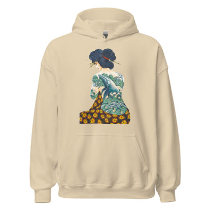 "Tattooed Lady" Heavy Blend Hoodie, Unisex, 8 Colors